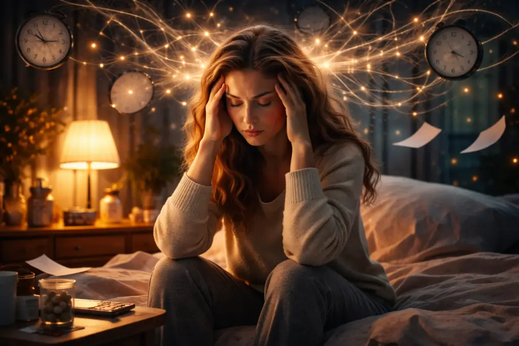 Imagem simbólica sobre ansiedade e sofrimento psíquico em contexto de saúde mental