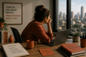 Depressão no trabalho atinge quem segue produzindo por fora enquanto esvazia por dentro. Entenda os sinais e quando buscar psicoterapia.