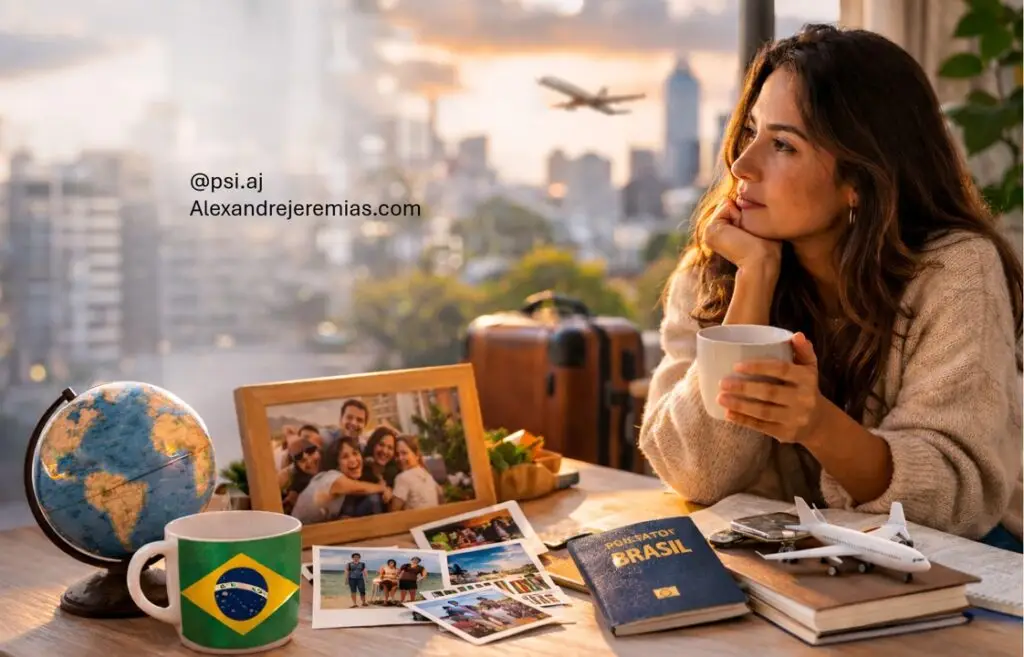 Saudade do Brasil morando no exterior e impacto emocional de viver fora do país