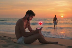 Casal representando apps de relacionamento e o vazio dos matches