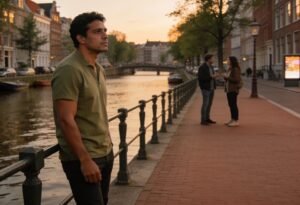 O que é ciúme: homem observando à distância, representando insegurança no vínculo