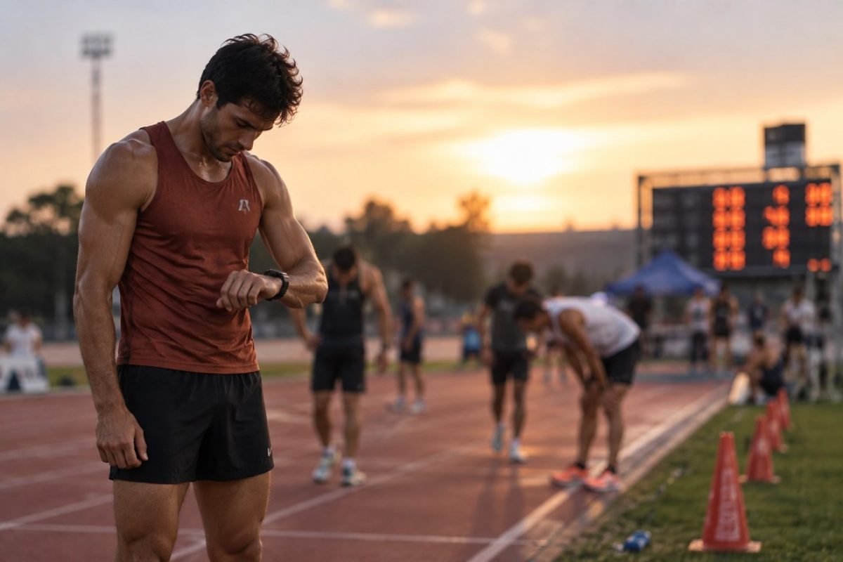 Ambiente de treino competitivo com atleta sob pressão constante de autocobrança no esporte