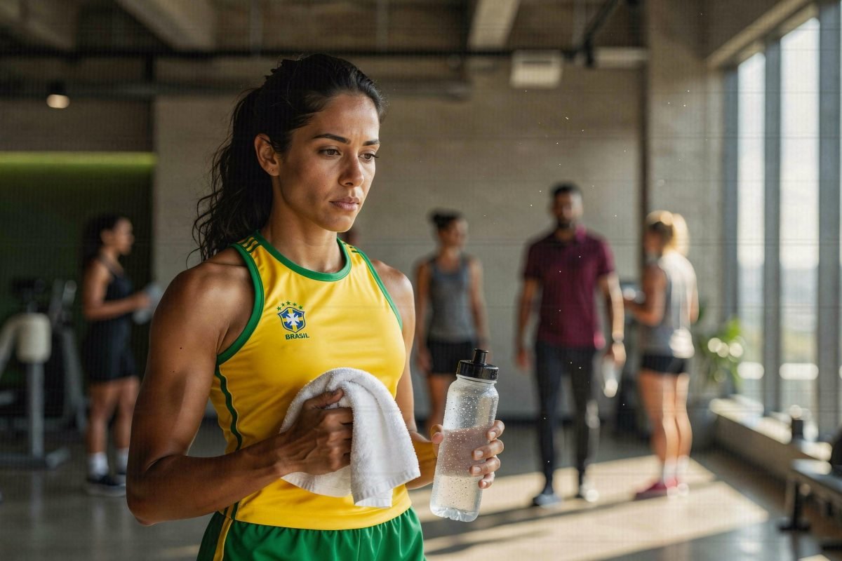 Atleta brasileira no exterior lidando com saúde mental, adaptação cultural e pressão por desempenho esportivo