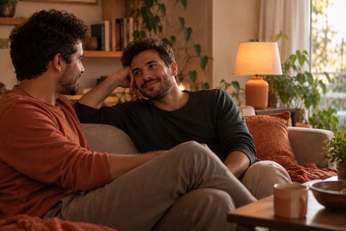 solidão LGBTQIA+, momento de conexão genuína e pertencimento real entre duas pessoas